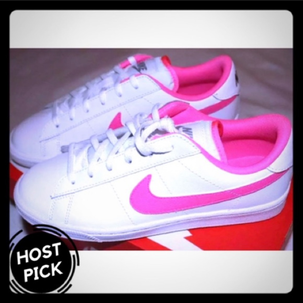 NIKE Court Royals White and Pink Sneakers